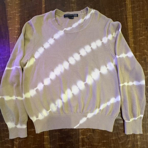 VERONICA BEARD Nikasha Tie-Dye Cotton Sweater - Size Medium - Picture 2 of 7